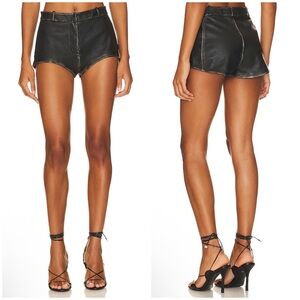 LAMARQUE Annaise Short in Black Distress Size M